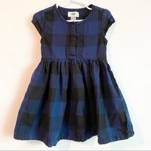 Old Navy Blue + Black Buffalo Plaid Dress